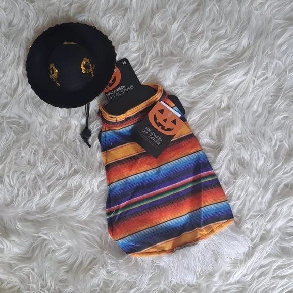 Halloween Pet costume hat with pancho size small - Picture 7 of 7